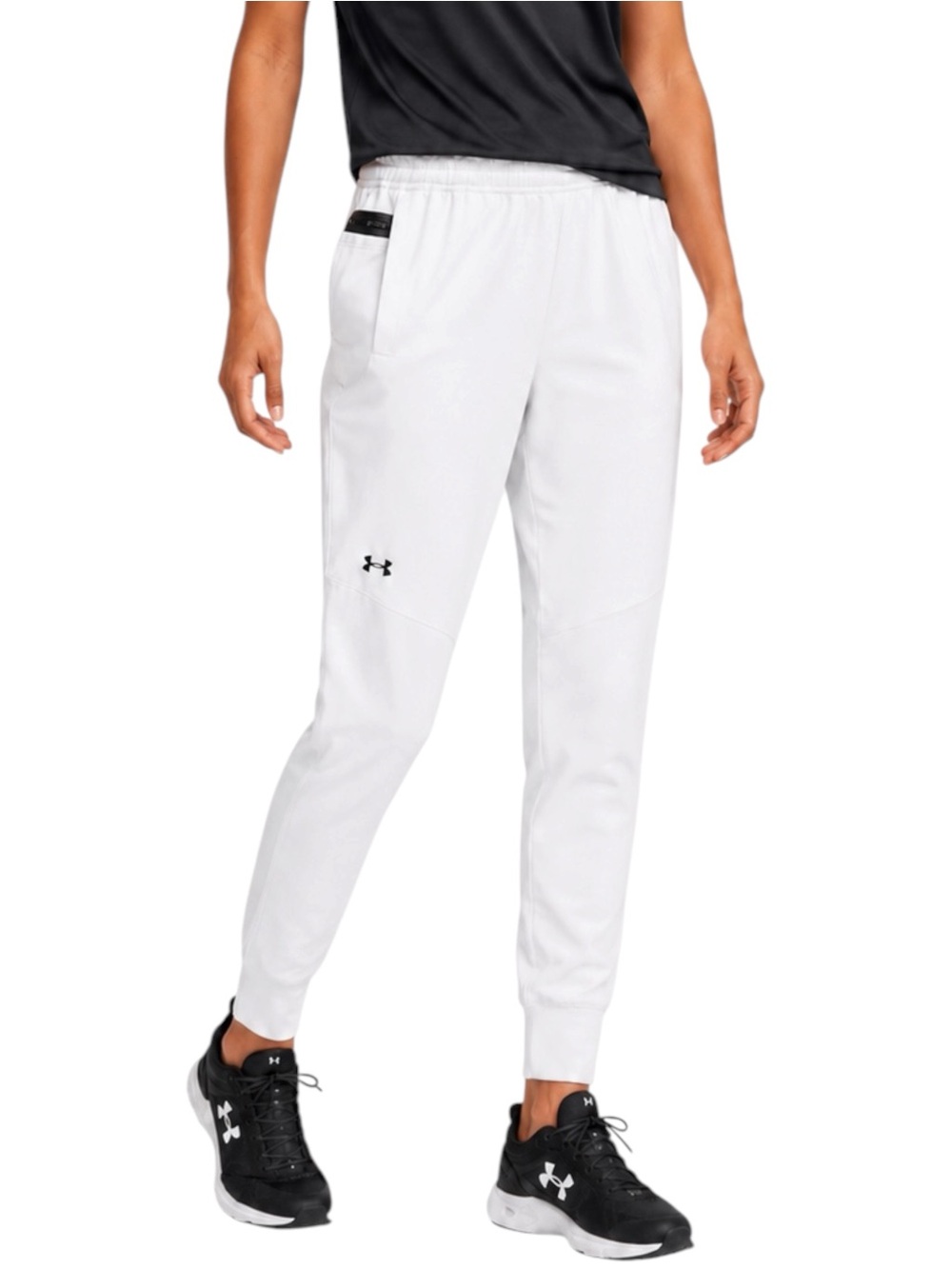 UNDER ARMOUR Sportstyle Elite White Joggers Small